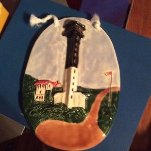 Lighthouse wall plaque hanging